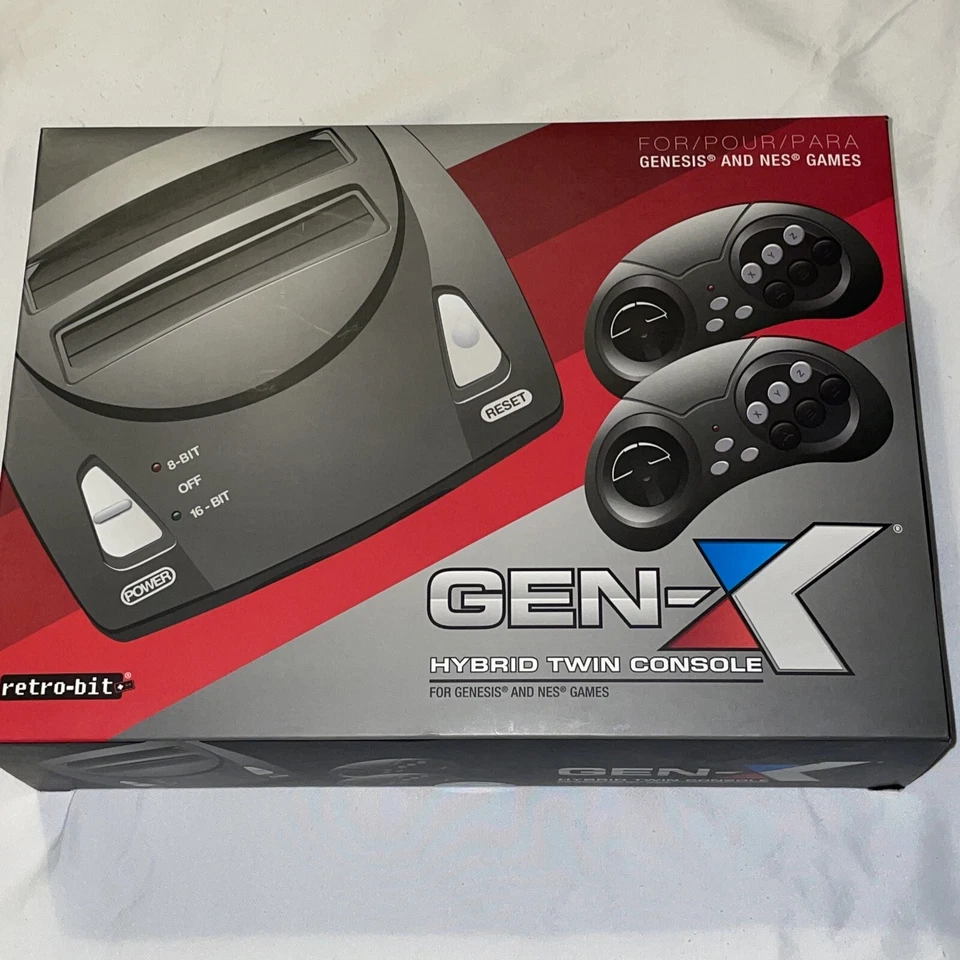 Retro-Bit Gen X Console 2 in 1 System W/ 2 Controllers New - Image 1 of 4
