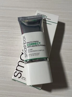 SMASHBOX Photo Finish Correct Anti-Redness Primer - Full Size 1 fl. oz NIB - Image 1 of 4