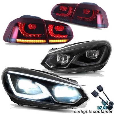 Faros LED VLAND COMPLETOS + luces traseras para VW Golf MK6 2010-2013 con DRL dinámico Foto 1 de 4