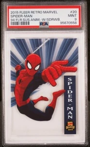 2015 Marvel Fleer Retro 1994 Suspended Animation Spider-Man Variant #20.2 PSA 9 - Picture 1 of 4