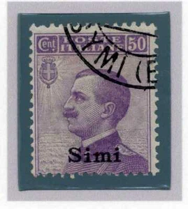 EGEO SIMI 1912 - Serie ordinaria 50 c. - Effigie di Vittorio Emanuele III tipo M - Picture 1 of 1
