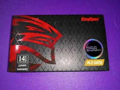 Kingspec M.2 SATA SSD 2280/2242 NVMe Solid-State Drive Sata III 256GB - Image 1 of 4