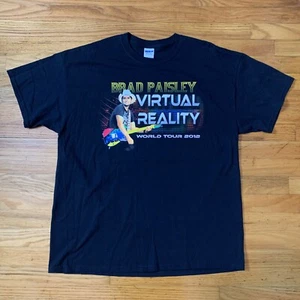 Brad Paisley Virtual Reality World Tour Shirt 2012 XL NWOT - Picture 1 of 4