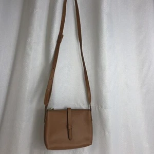 J Crew WOMENS 100% Leather Tan Style G8201 Small Crossbody Bag Purse - Picture 1 of 17