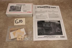 G10 VINTAGE HO SCALE AMERICAN MODEL BUILDERS LASER KIT 636 SPRINFIELD CAFE - Picture 1 of 1