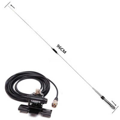 Nagoya NL-770R 144/430MHz Dual Band VHF/UHF Radio Antenna & RB-400 Base 5M Cable - Image 1 of 4