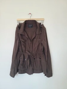 Sanctuary Day Trip Tie Waist Linen Blend Utility Jacket Size S - Picture 1 of 7