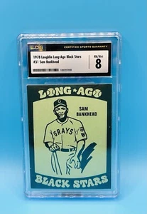 1978 Laughlin Black Stars #31 SAM BANKHEAD CSG 8 NM-MT LOW POP - Picture 1 of 2