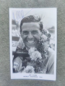 Jim Clark handsigned Foto + Brochure, inperson obtained from Helen Clark !!! - Bild 1 von 5