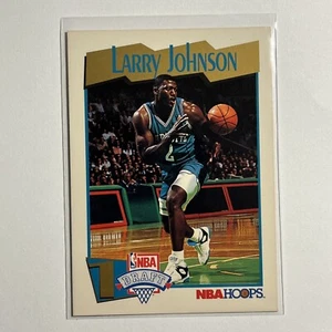 1991-92 NBA Hoops - Larry Johnson - Rookie RC Draft Pick #546 Charlotte Hornets - Picture 1 of 2