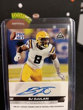 2022 Leaf Draft - Autographs Blue #BA-BJO BJ Ojulari (AU, RC)