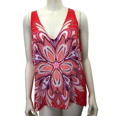 ELLE MANGAS GOLA V FLORAL TOP MD NOVO COM ETIQUETA - Imagem 1 de 4