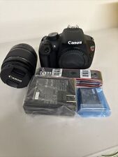 Barley Used Canon EOS Rebel T5 SLR with New EFS 18-55mm Lens. New Accessories