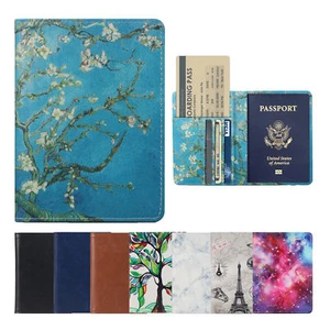 Passport Holder Travel Wallet RFID Blocking Case Cover - Holds Passport / Card - Picture 1 of 35