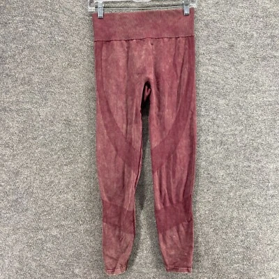 Victoria's Secret Leggings Women M Medium Pink Mid Rise Capri Velvet Pull On - Image 1 of 4