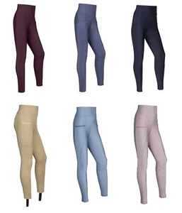 LeMieux Young Rider Pull On Breech Beige/Índigo/Gris/Berenjena - Ligero - Imagen 1 de 13