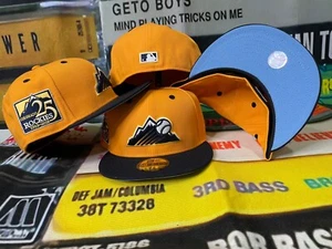 NEW ERA COLORADO ROCKIES 25. AUFNÄHER 59 Fünfzig GELB/MARINEBLAU/BLAU Neu 8/18/23 - Bild 1 von 6