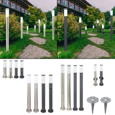 Garten Steh Lampen Sensor Steckdosen Außen Terrassen Hof Veranda Sockel Leuchten - Bild 1 von 4