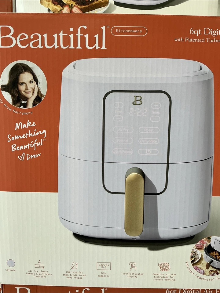 Hermosa Freidora de Aire de 6 Qt con Tecnología TurboCrisp y Pantalla Táctil Activada Foto 1 de 1