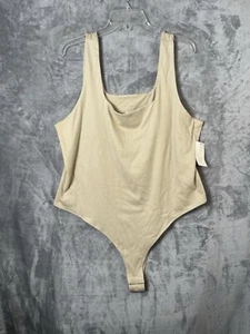 🆕A New Day Women’s Beige,  Tank Bodysuit Size 2X - Picture 1 of 6