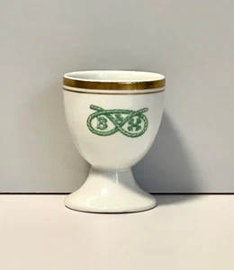 Raro Antiguo Huevo Taza Verde B & H Logo Hanley Hotel Ware Enduraware Inglés 1900 - Imagen 1 de 9