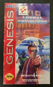 Sega Genesis Lethal Enforcers 1993 solo manual de instrucciones - Imagen 1 de 4