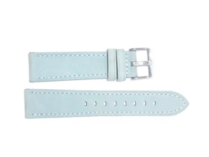 CINTURINI POLETTO echt italienisches Wildleder Leder Uhrenarmband Armband 20 mm blau - Bild 1 von 3