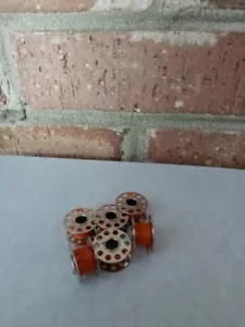 #1073 M&B escala HO alambre naranja real con carretes de metal (6 por paquete) - Imagen 1 de 5