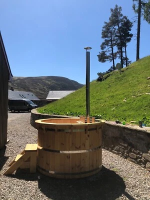  new  Siberian larch wood-fired hot tub for sale - Image 1 of 4