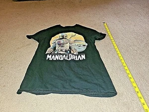 Men's Star Wars The Mandalorian Short Sleeve Graphic Crewneck T-Shirt - Black S - Picture 1 of 4