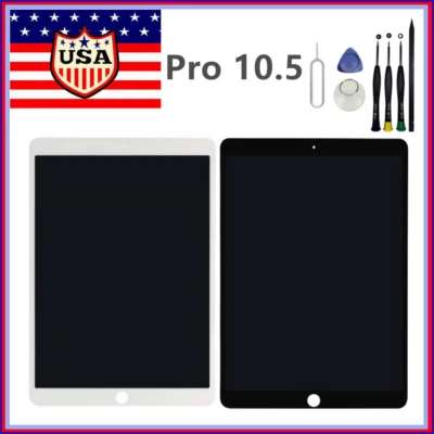 Black iPad Pro 10.5in 2017 A1709 A1701 A1852 LCD Display Touch Screen Assembly - Image 1 of 4