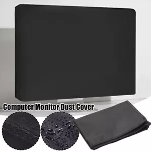 Monitor Dust Cover Sleeve Case Desktop Computer Screen Protector Waterproof - Picture 1 of 14