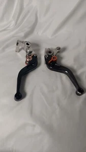 Titax Break and clutch lever Suzuki Gsxr 600 750 1000 Racing Alu Levers L22 Long - Picture 1 of 7