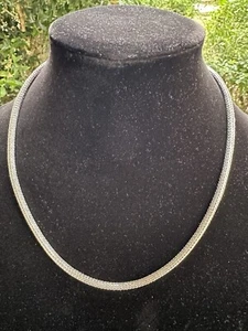 Sterling Silver Heavy Serpentine Toggle 21 “ Necklace 48.8g - Picture 1 of 4