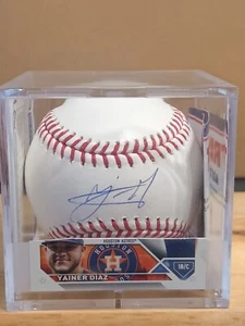 Yainer Diaz (1B/C) - Houston Astros signierter OML Baseball (Tristar Authentic) - Bild 1 von 8