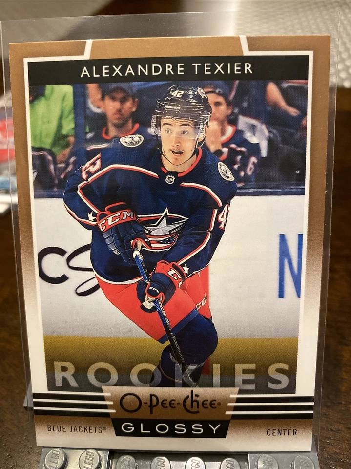 2019-20 O-Pee-Chee Glossy - Columbus Blue Jackets - Alexandre Texier Bronze R-7 - Image 1 of 2