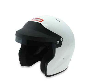 RaceQuip OF20 Open Face Helmet Gloss White Small Snell SA2020 256112RQP - Picture 1 of 9