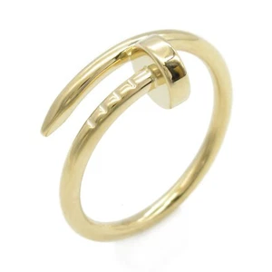 CARTIER Juste un Clou Ring 18KYG Yellow Gold Used women US size 5.25 #48 - Picture 1 of 8