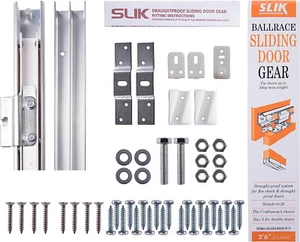 BALLRACE Sliding Door Gear Track UK SLIK 08SL003076 762mm Metal SLIK - Picture 1 of 2