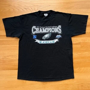 Vintage Lee Sports T-Shirt XL Philadelphia Eagles 2004 NFC Champions Black - Picture 1 of 7