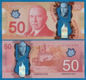 Canada 50 Dollars P 109b 2012 UNC Polymer Sign Wilkins & Poloz BC-72b (P 109 b ) - Picture 1 of 1