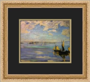 Sir Winston Churchill The Adriatic w/Venice in the Distance Custom FramedPrint - Picture 1 of 2