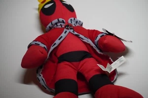 Marvel Good Stuff Deadpool Royal King Plush 14 in Stuffed Doll X-Force w/Tags - Picture 1 of 6
