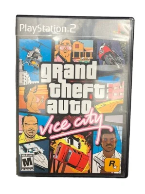 Grand Theft Auto: Vice City (Sony PS2, 2002) CIB Complete With Map - Image 1 of 4
