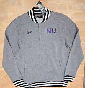 Northwestern Wildcats Under Armour On Field 1/4 Zip Jacket Mens Large Loose Fit - Picture 1 of 7