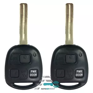 2 repuestos para 2007 2008 Lexus RX350 llavero sin llave coche de entrada control remoto - Imagen 1 de 1