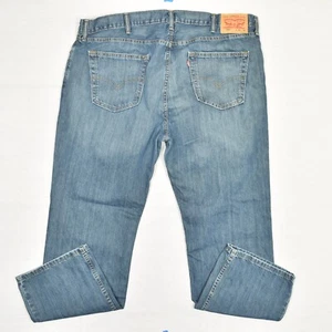 Jeans uomo Levi's misto cotone blu taglia 42x32 zip tinta unita 559 relaxed dritto - Foto 1 di 8