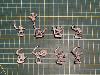 Warhammer Marauder Orcs Goblins 8 Classic Goblins Metal Rare Used OOP - Bild 1 von 4