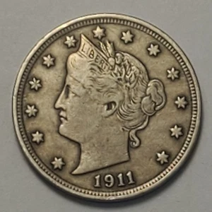 Nicer low mintage Extremely Fine++ 1911 Liberty Head Nickel - Picture 1 of 2
