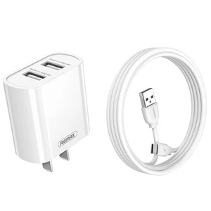 REMAX RP-U35 Jane Series 2.1A Set di caricabatterie rapido con doppia porta USB, - Imagen 1 de 1
